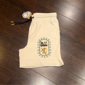 NWT! The GODFATHER x Shoe Palace Movie Promo Mesh Lined Shorts Mens Size S Beige